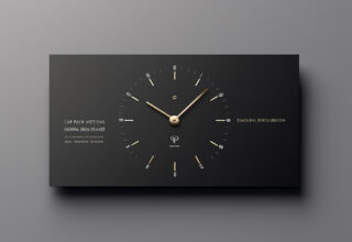 Free Flow Minimalism: 4K Watch Business Card Inspirations