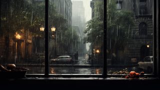 Nostalgic Drops - HD Images for a Rainy Day Desktop