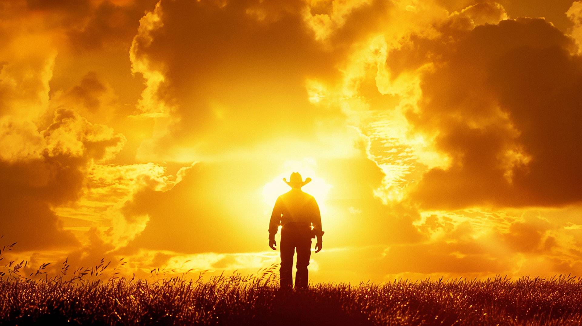 Western Cowboy AI Image for Ultra HD Desktop Display