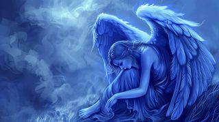 Ethereal Weeping Angel AI Image Ultra HD Wallpaper