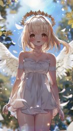 Heavenly Harmony: Anime Angel's Tranquil Aura