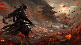 Download Anime Samurai AI Image: Ultra HD Wallpaper