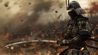 Download Badass Samurai AI Image: Ultra HD Wallpaper