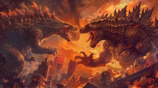 Godzilla vs. Hedorah 8K Desktop Wallpaper