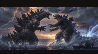 Godzilla vs. Mechagodzilla Digital Background