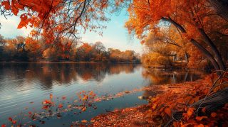 Misty Autumn Morning in the Valley