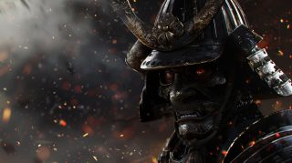 Download Black Samurai AI Image: Ultra HD Wallpaper