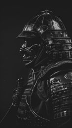 Black Samurai AI Wallpaper: HD Mobile Background