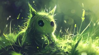 Cute Monster AI Image: 8K HD Desktop Background