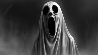 Ghost Face Shrouded in Eerie Silence