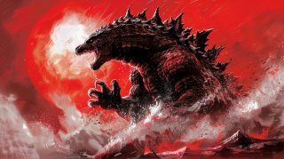 Godzilla in Action Digital Desktop Background