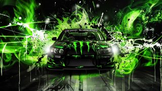 Monster Energy AI Image: 8K Desktop Background