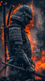 Samurai AI Wallpaper for iPhone: Mobile Background