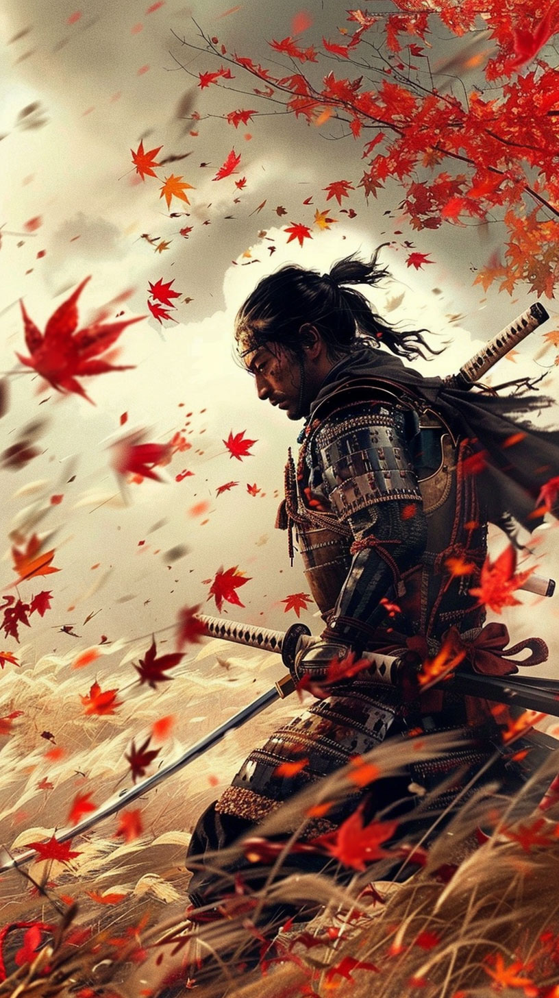 Samsung Galaxy Samurai AI Image: Mobile Wallpaper