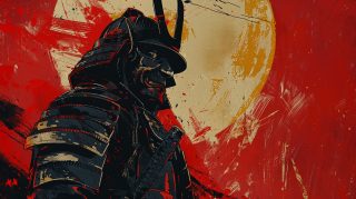 Download Samurai Pop Art AI Image: Ultra HD Wallpaper