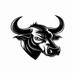 HD Black Bull Logo: Symbol of Power and Strength