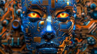 Stunning AI Blue Tech Backgrounds for Desktops