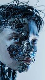 Download 4K AI Robot Boy Wallpaper for Mobile