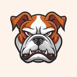 High-Resolution Angry Bulldog Logo for Fierce Branding