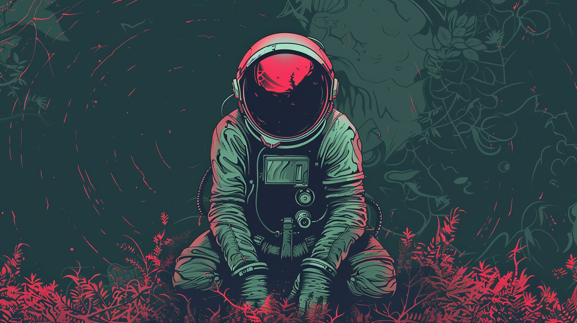 Stunning Astronaut AI Image: Ultra HD for Desktop