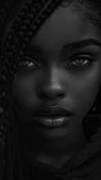 Stunning Black Girl Mobile Wallpaper for Android