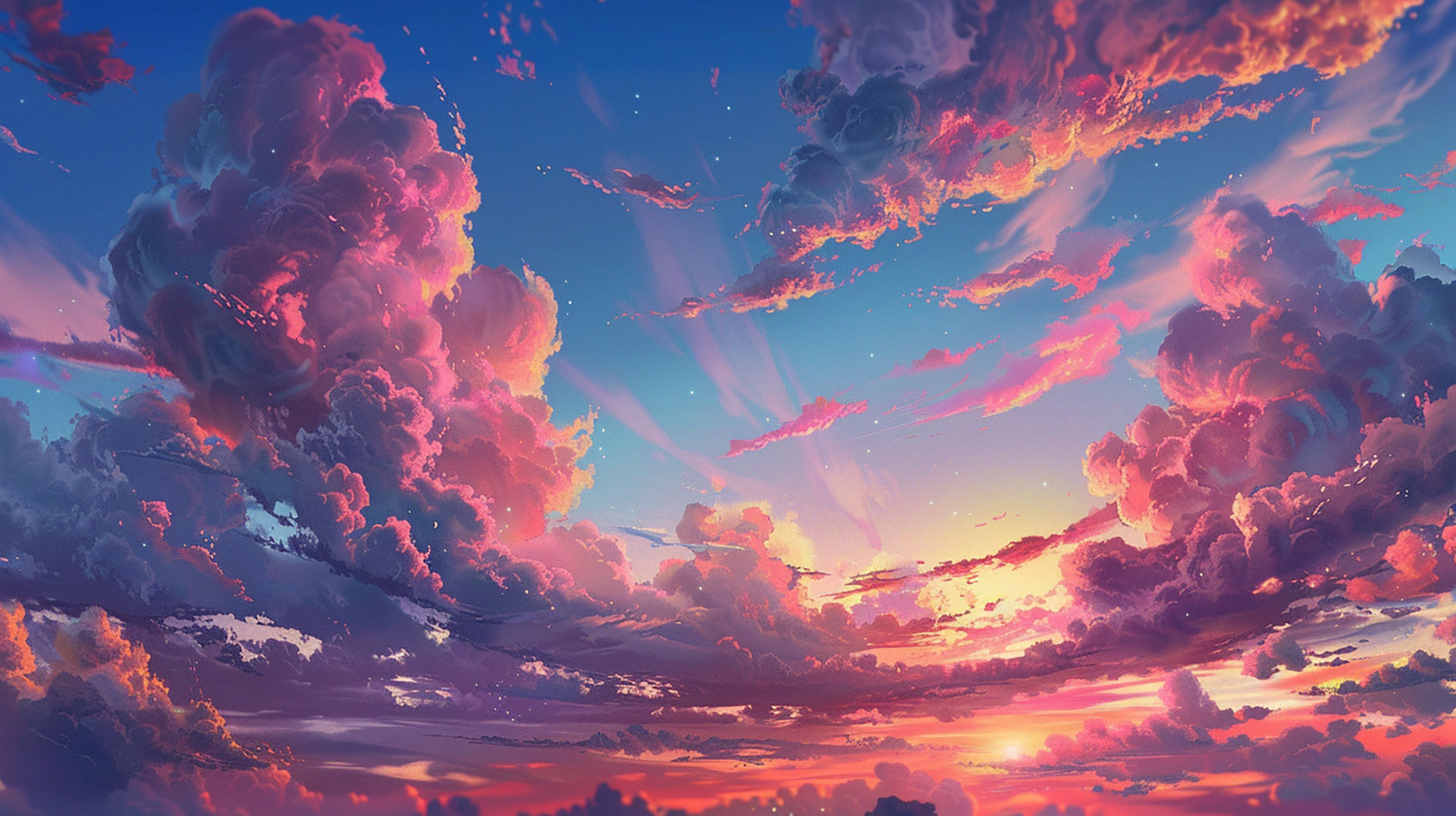 Stunning Cloud Background AI Digital Wallpapers