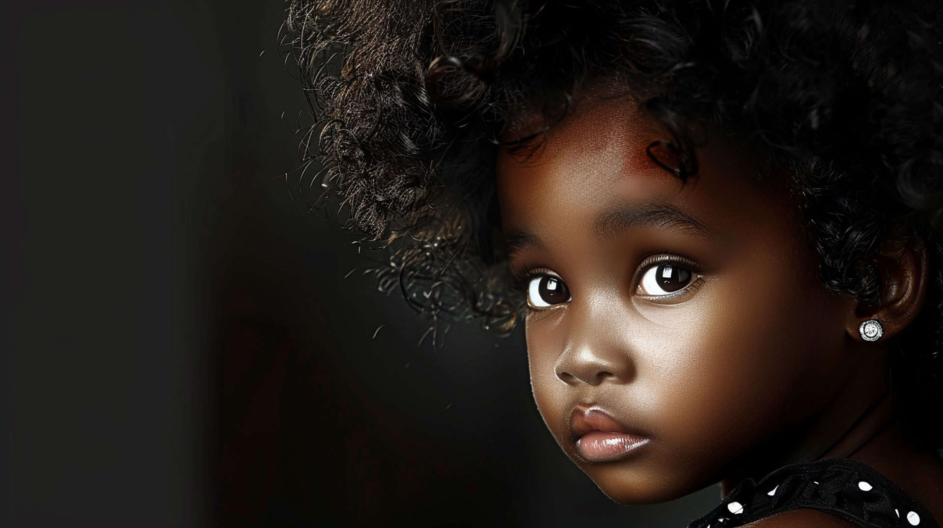 Lovely Black Girl: 4K Ultra HD Desktop Background