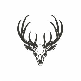 Deer Skull Logo: High Resolution Design for Bold Brands