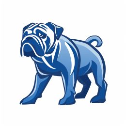 Premium Linear Bulldog Emblem for Clean Branding