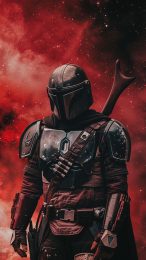 8K Mandalorian AI Mobile Wallpaper for Ultra HD Screens