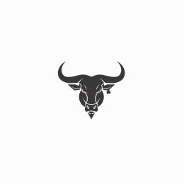 Simple Bull Logo: Minimalism at its Finest