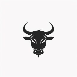 Minimalist Bull Logo: Clean Lines, Bold Impact