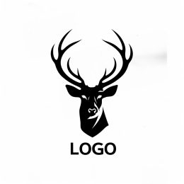 Premium Minimal Deer Body Logo in HD Quality