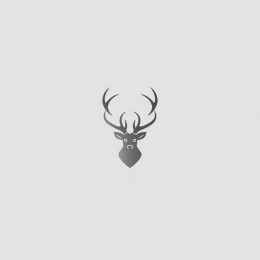 High Definition Minimal Deer Head Logo Design