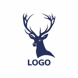 High Resolution Minimal Deer Logo for Sophisticated Brands