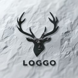 High Definition Minimal Deer Logo Design