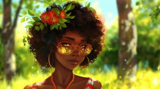 Beautiful Black Girl: 1920x1080 Desktop Background