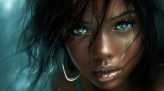 Pretty Black Girl: 16:9 HD Desktop Background