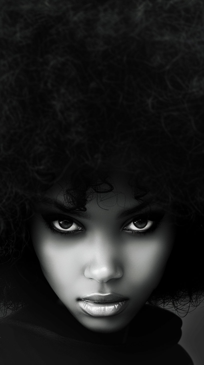 Radiant Black Girl HD Phone Background