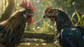 8K Fighting Rooster AI Image for PC