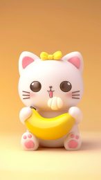 Banana Cat iPhone Wallpaper HD