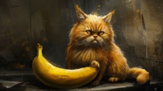 Free Ultra HD Banana Cat Wallpaper