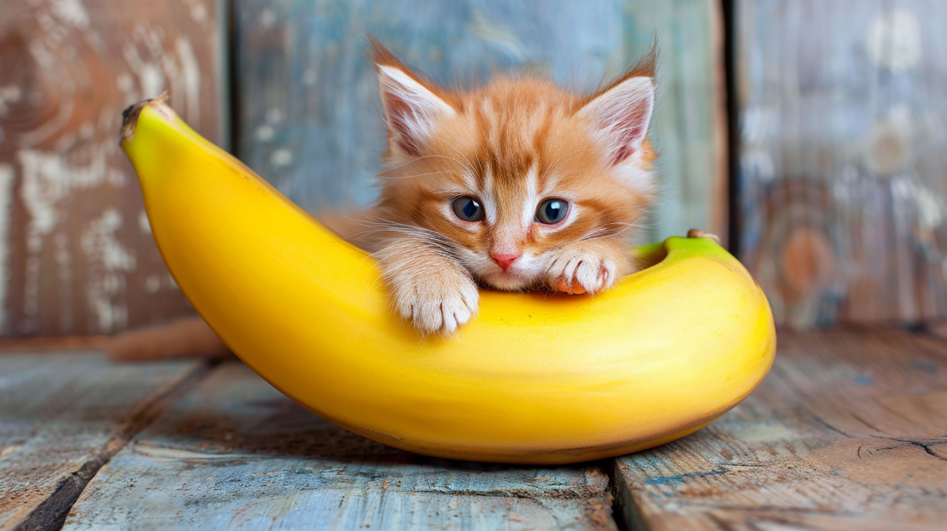 Cute Banana Cat HD Wallpaper