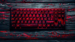 Classic Dark Red Vintage Aesthetic Desktop Wallpaper