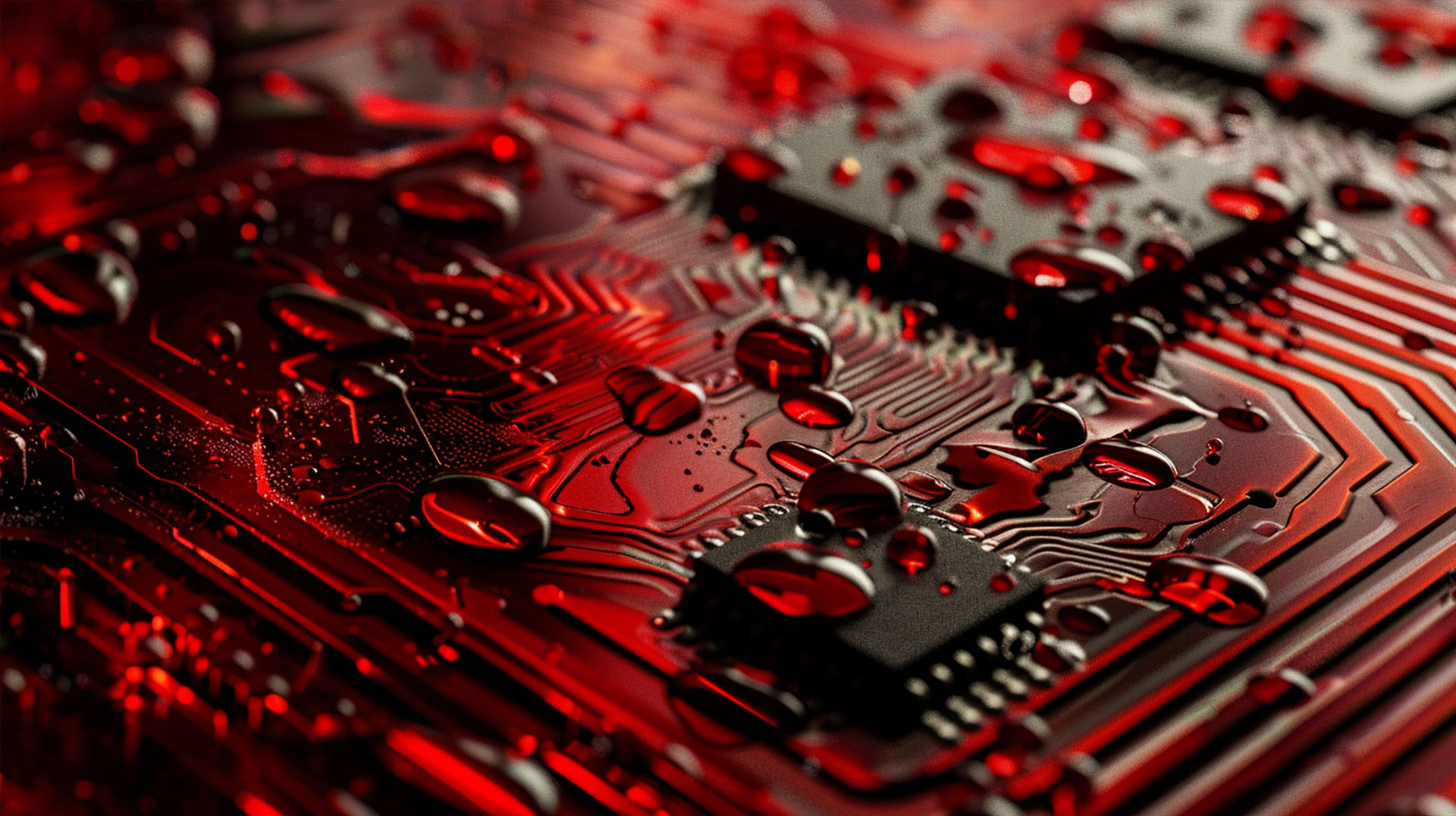 Dark Red Vintage Aesthetic Digital Background
