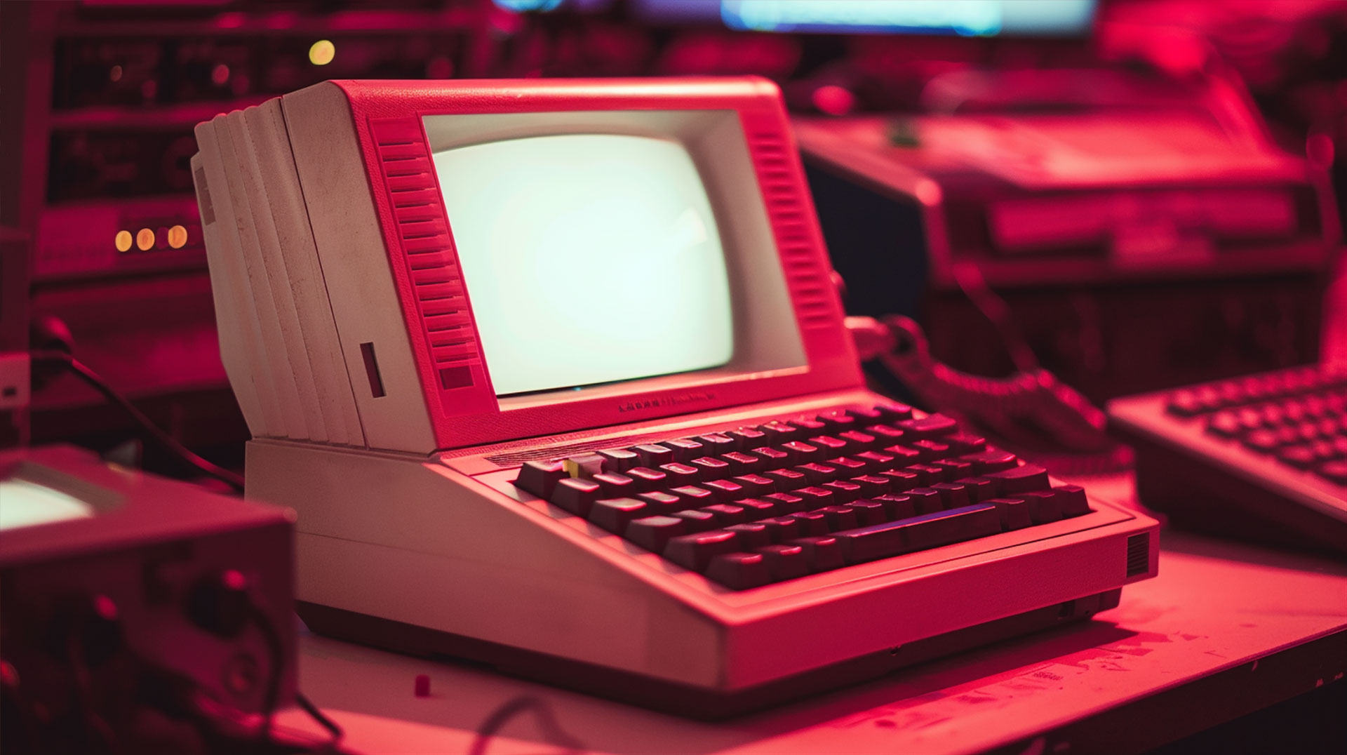 Luxurious Dark Red Vintage Desktop Background
