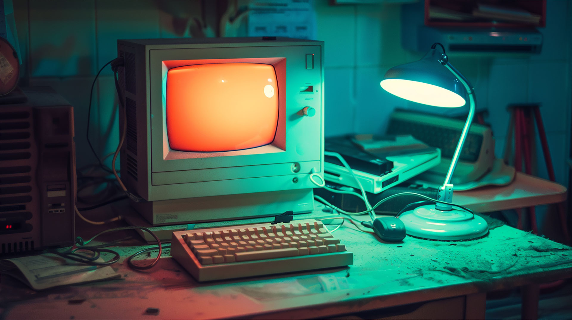 Dark Timeless Vintage Laptop Background