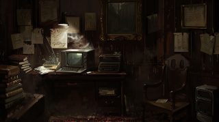 Dark Vintage Elegance Laptop Wallpaper