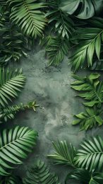 Dark Green Timeless Vintage Mobile Background