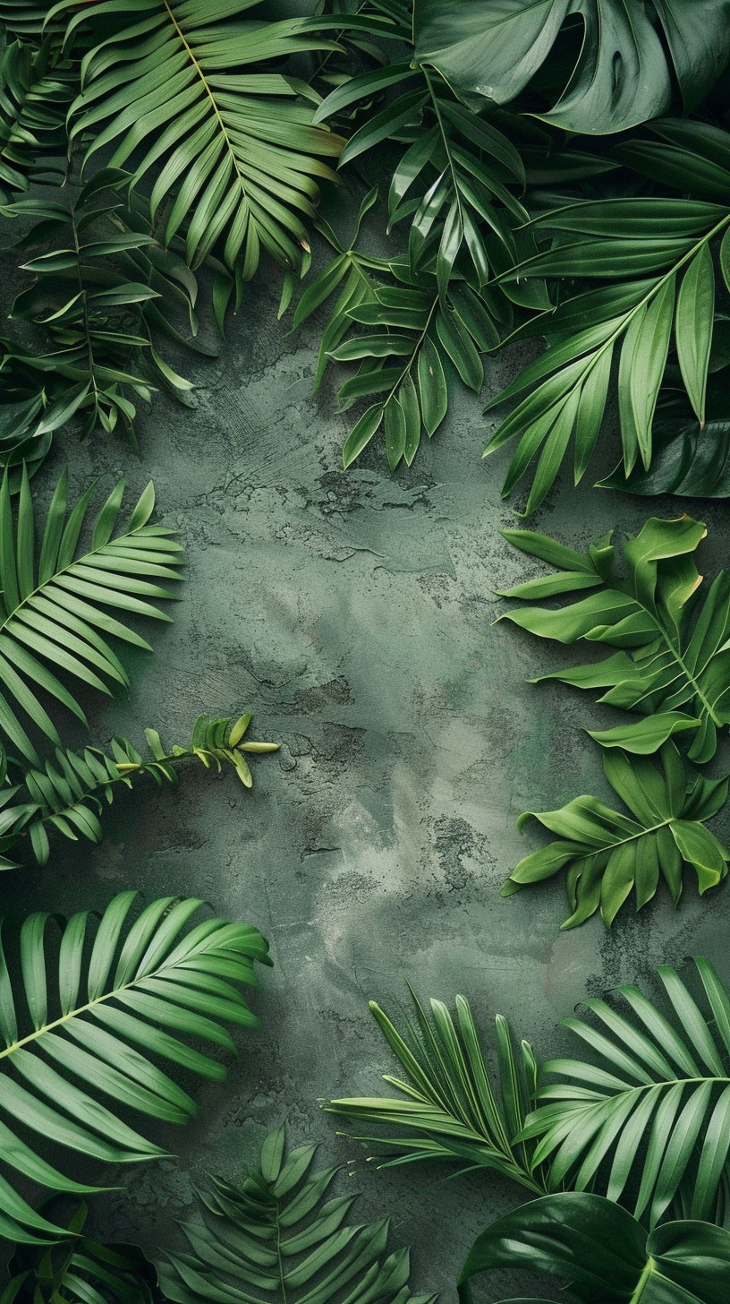 Dark Green Timeless Vintage Mobile Background
